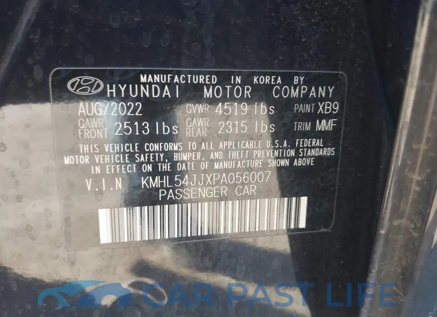 KMHL54JJXPA056007# 9