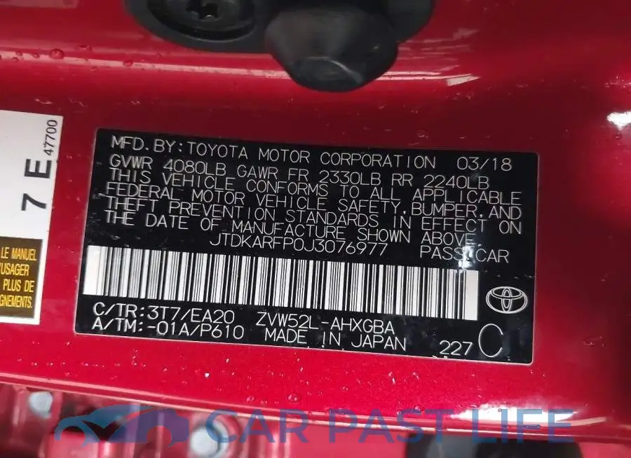 JTDKARFP0J3076977# 9