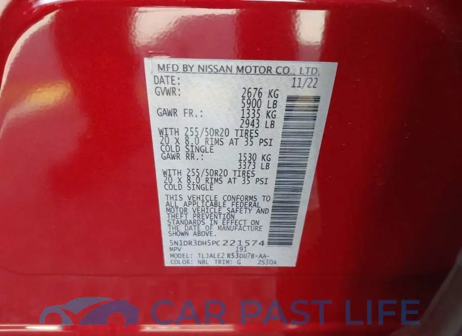 5N1DR3DH5PC221574# 9