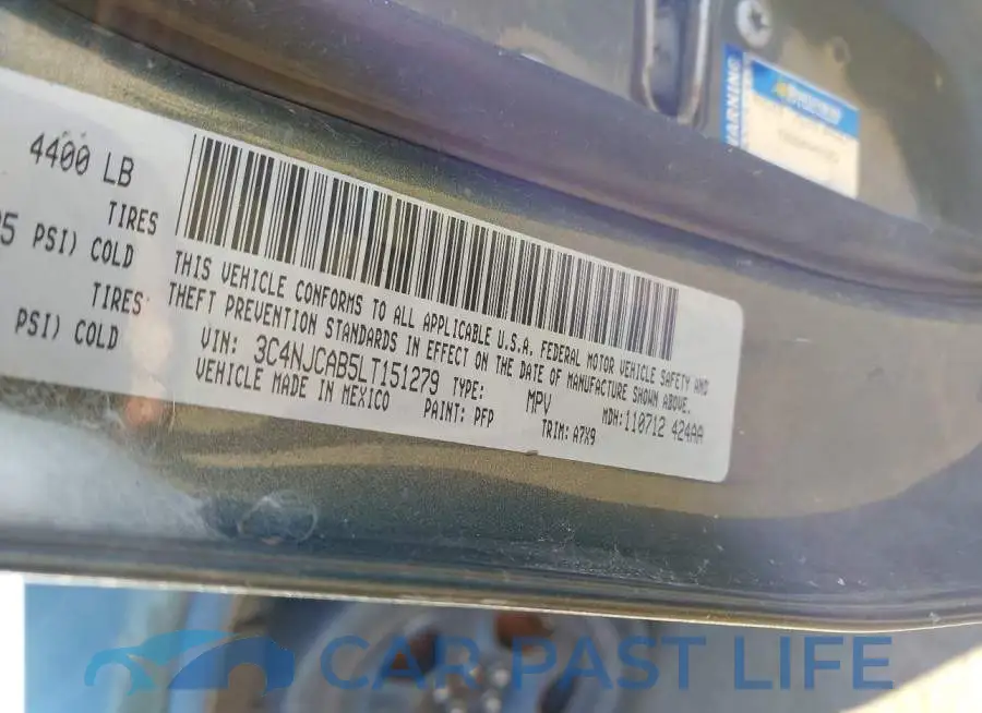 3C4NJCAB5LT151279# 9