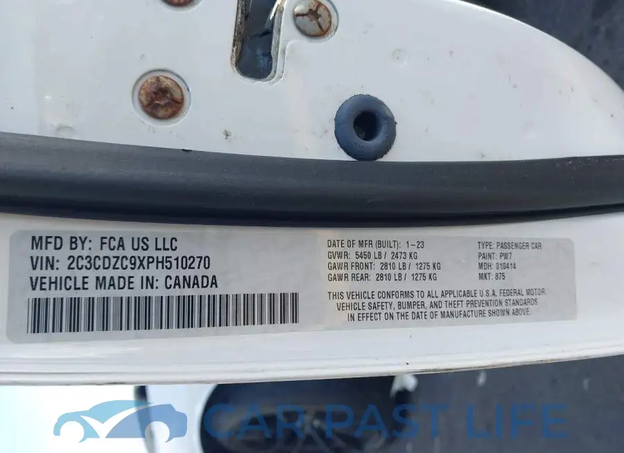 2C3CDZC9XPH510270# 9