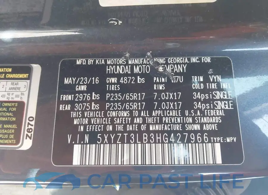 5XYZT3LB3HG427966# 9