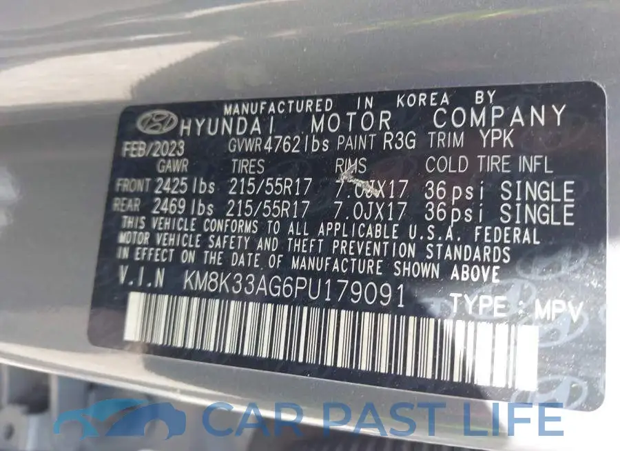 KM8K33AG6PU179091# 9