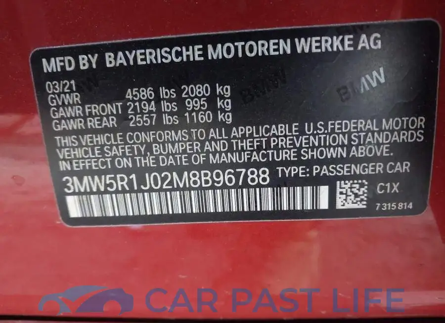 3MW5R1J02M8B96788# 9