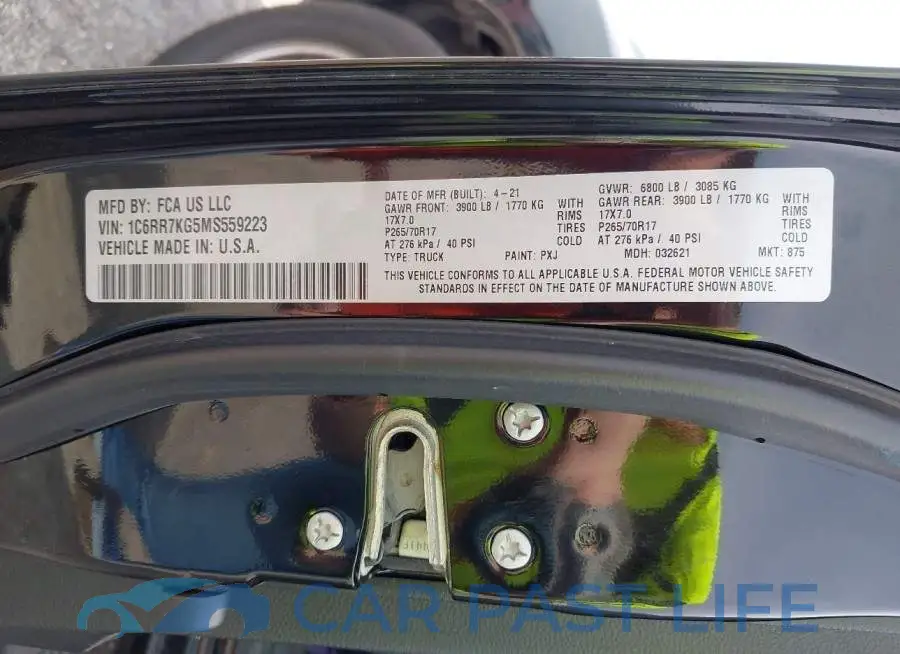 1C6RR7KG5MS559223# 9