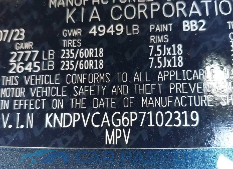 KNDPVCAG6P7102319# 9