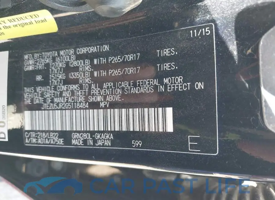 JTEZU5JR2G5118484# 9