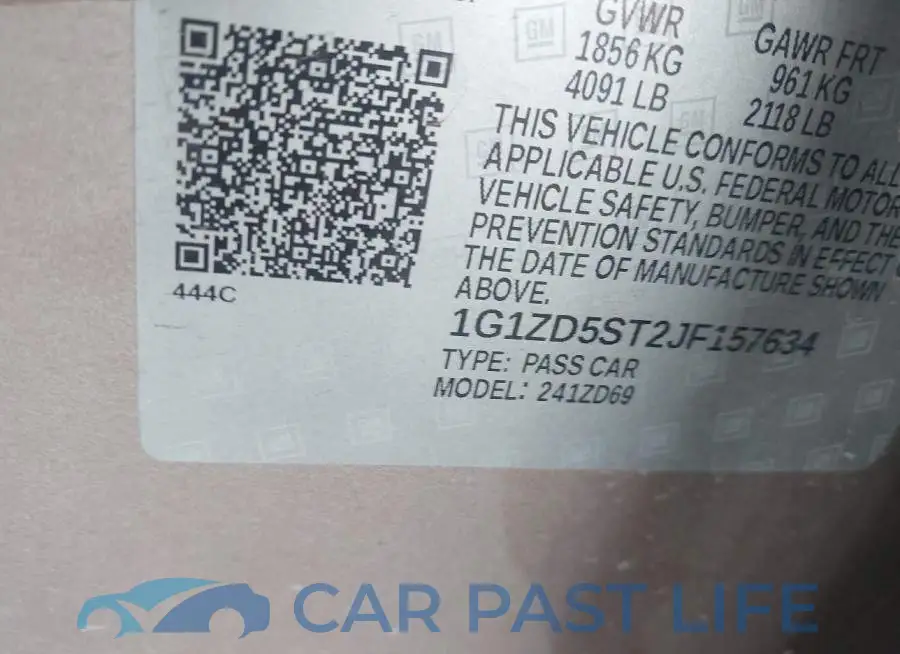 1G1ZD5ST2JF157634# 9