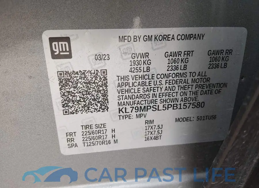 KL79MPSL5PB157580# 9