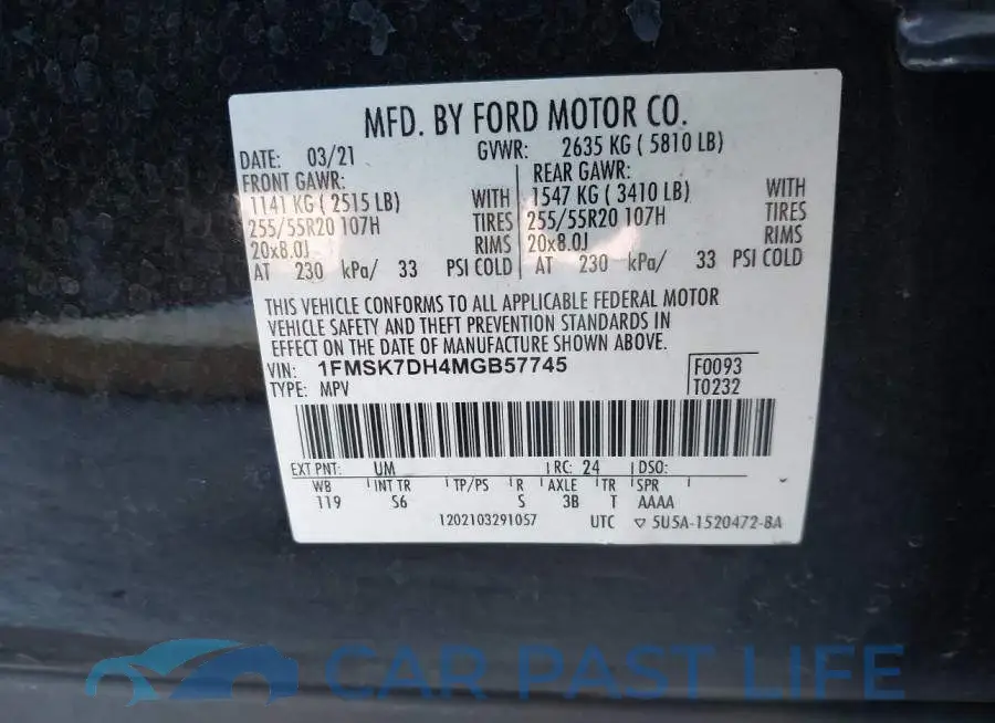 1FMSK7DH4MGB57745# 9