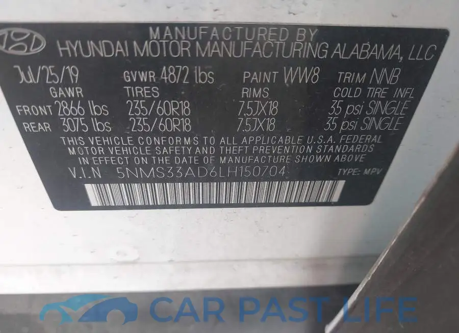 5NMS33AD6LH150704# 9
