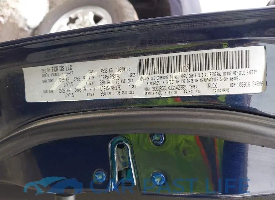 3C6UR5CLXJG142385# 9