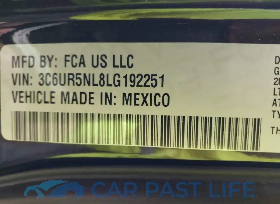 3C6UR5NL8LG192251# 9