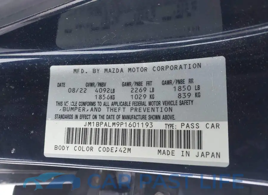 JM1BPALM9P1601193# 9