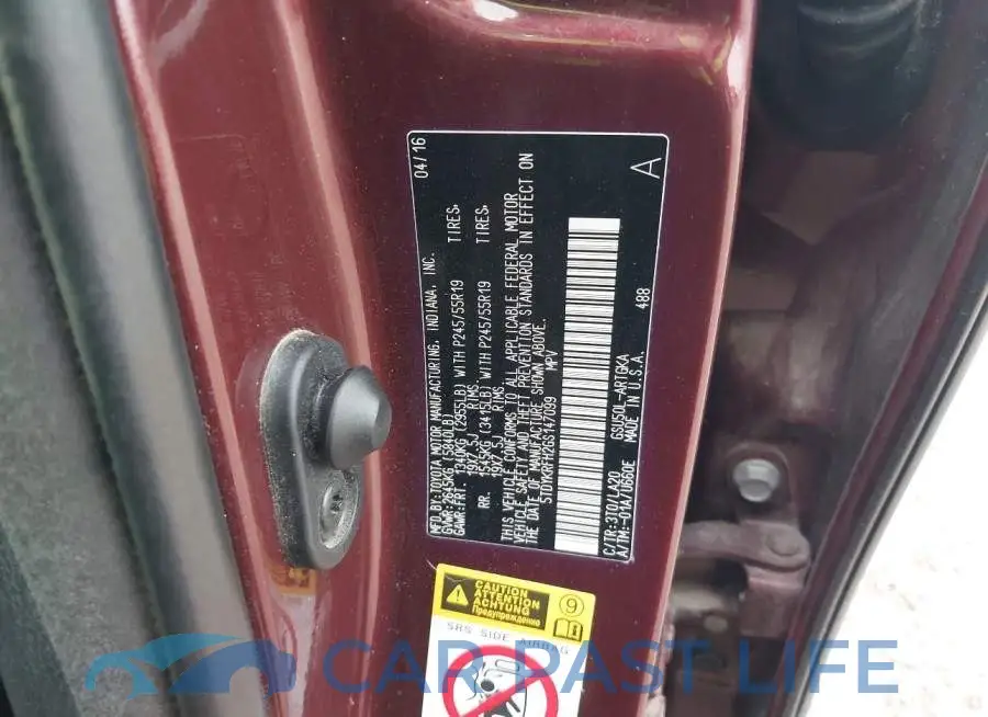 5TDYKRFH2GS147099# 9