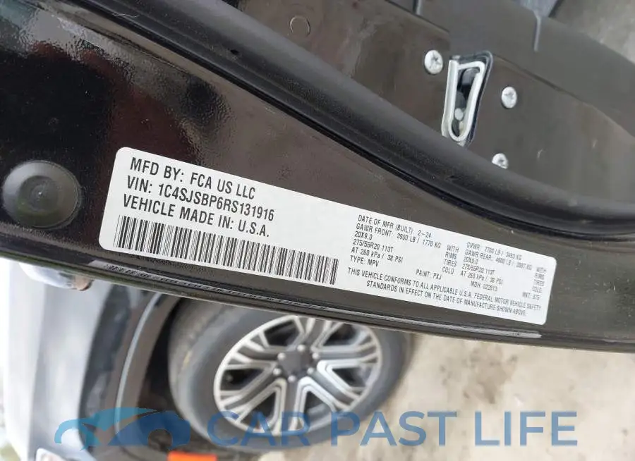 1C4SJSBP6RS131916# 9