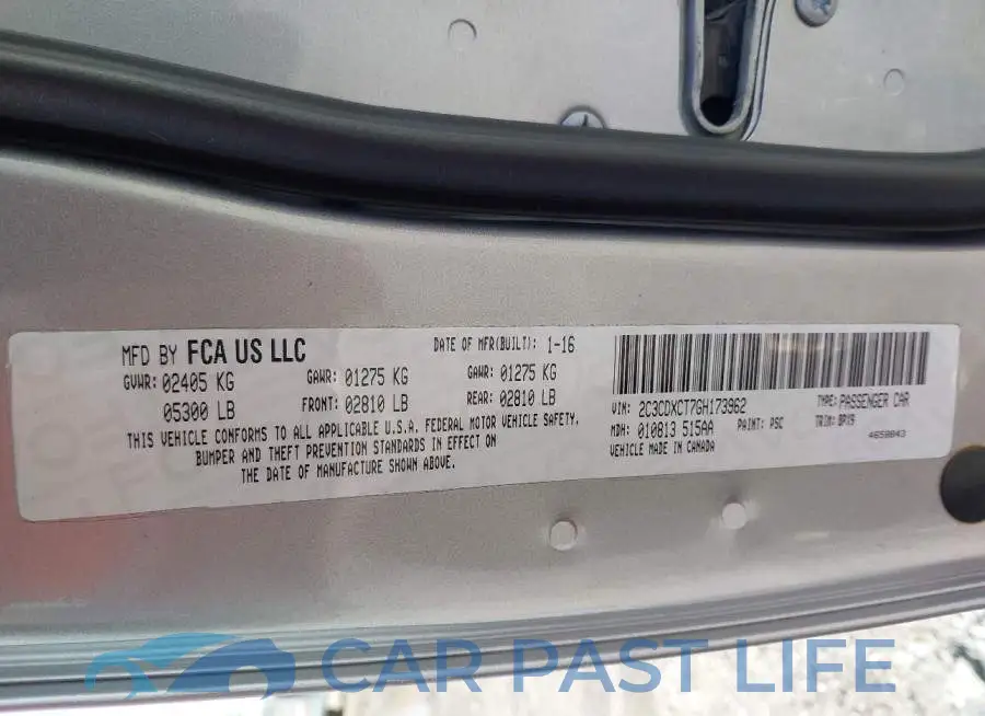 2C3CDXCT7GH173962# 9