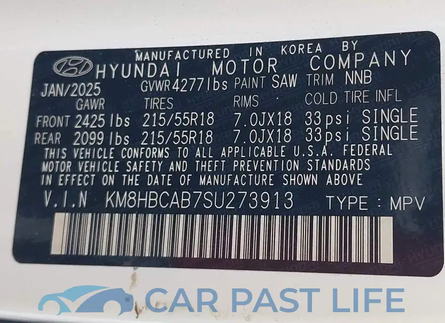 KM8HBCAB7SU273913# 9