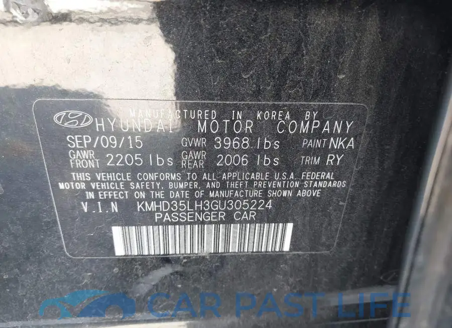 KMHD35LH3GU305224# 9