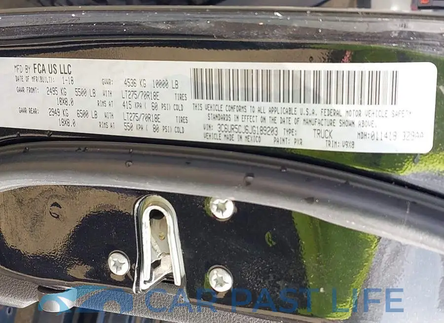 3C6UR5CJ6JG189203# 9