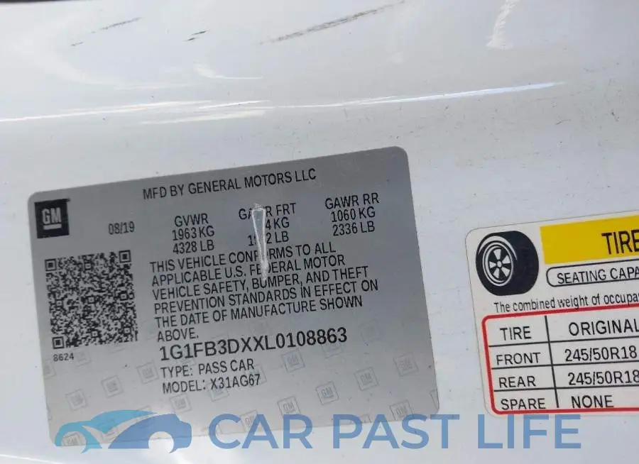 1G1FB3DXXL0108863# 9