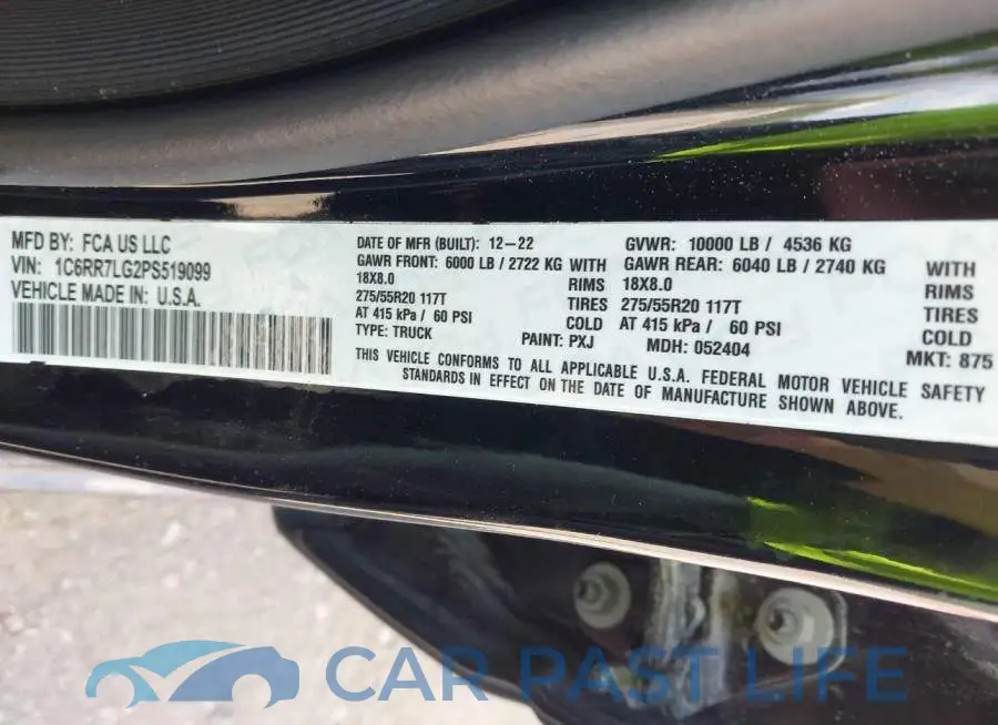 1C6SRFMT9PN541784# 9