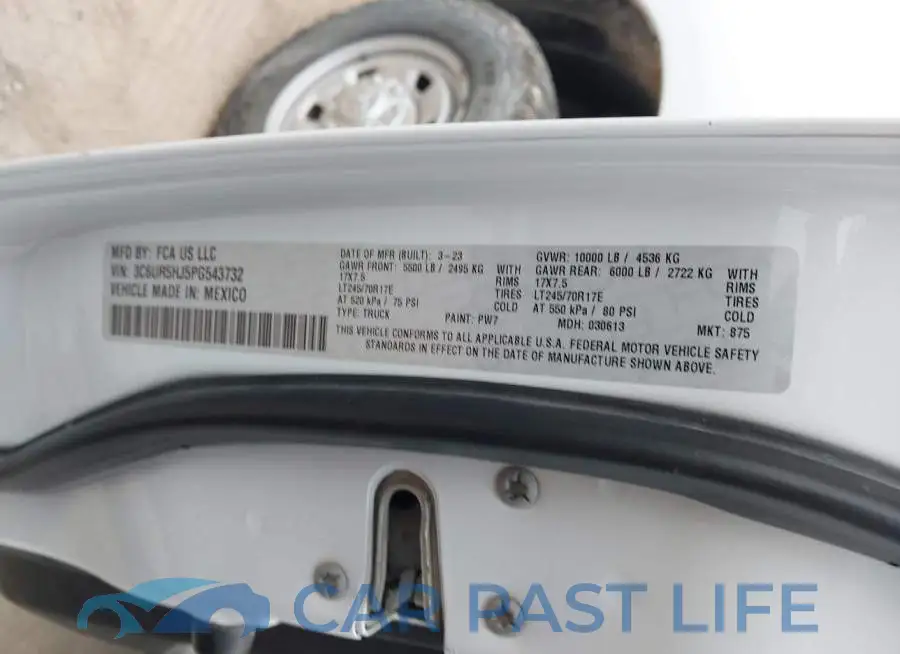 3C6UR5HJ5PG543732# 9