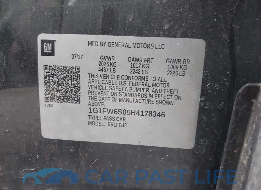 1G1FW6S05H4178346# 9
