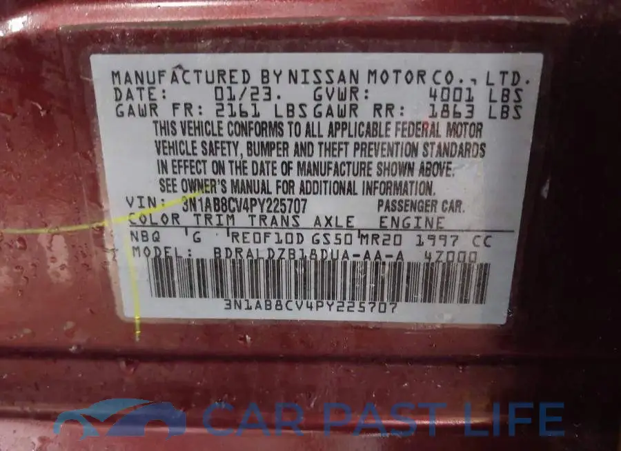 3N1AB8CV4PY225707# 9
