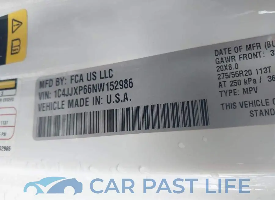 1C4JJXP66NW152986# 9