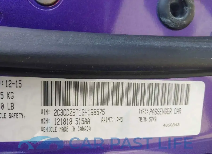 2C3CDZBT1GH168575# 9