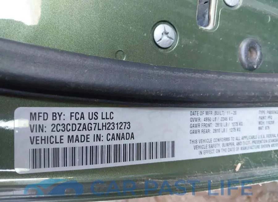 2C3CDZAG7LH231273# 9