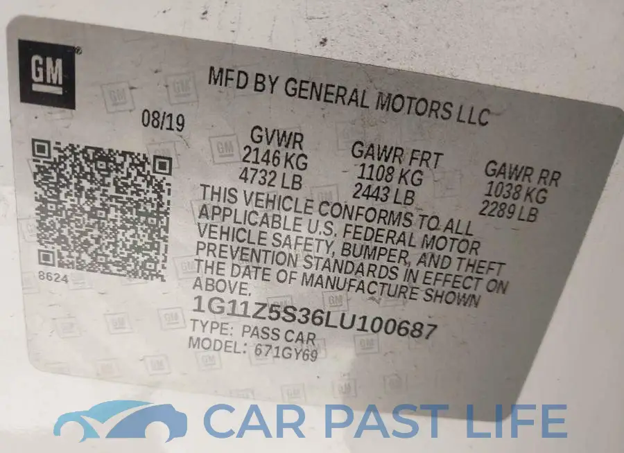 1G11Z5S36LU100687# 9