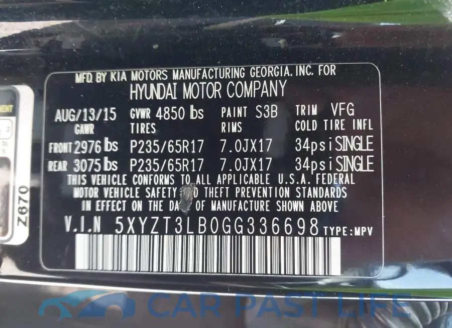 5XYZT3LB0GG336698# 9