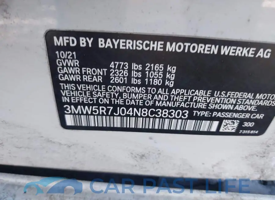 3MW5R7J04N8C38303# 9