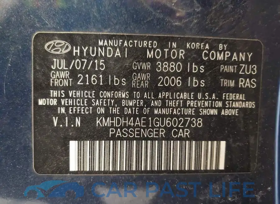 KMHDH4AE1GU602738# 9
