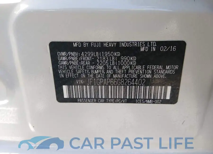 JF1GPAP66G8264402# 9