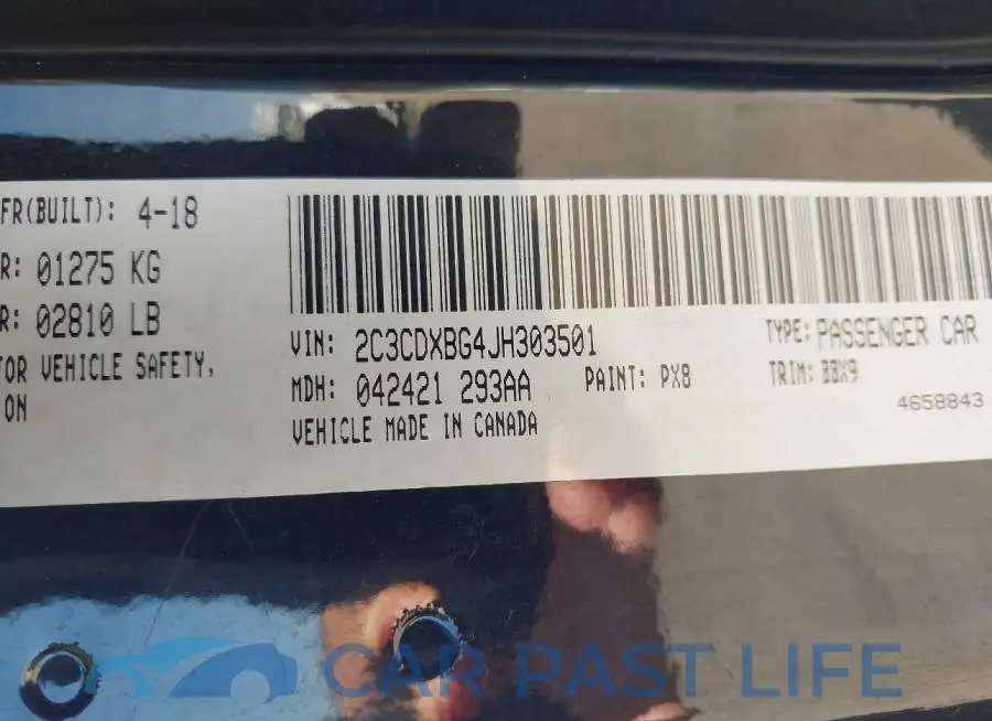 2C3CDXBG4JH303501# 9