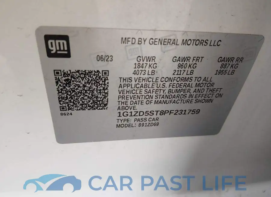 1G1ZD5ST8PF231759# 9