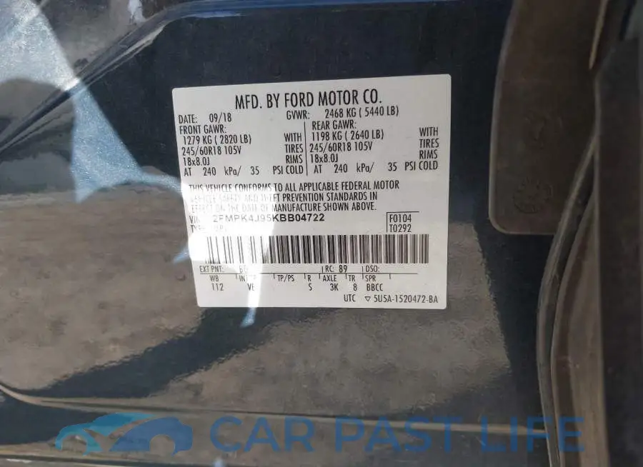 2FMPK4J95KBB04722# 9
