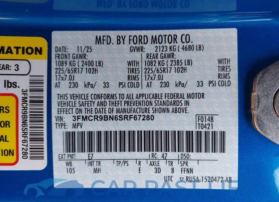 3FMCR9BN6SRF67280# 9