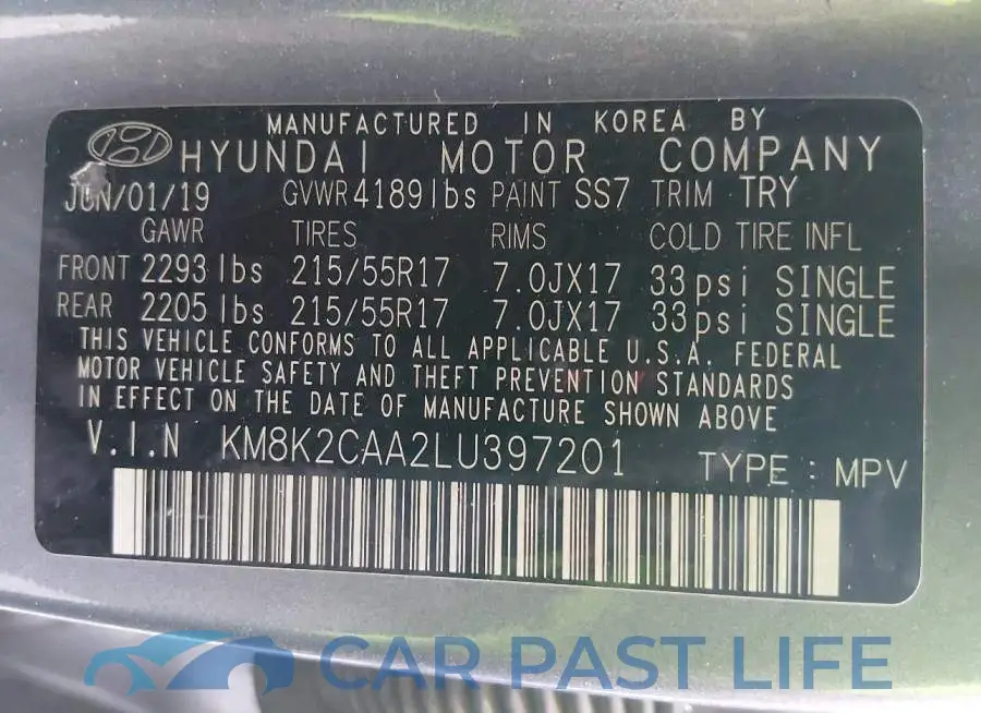 KM8K2CAA2LU397201# 9