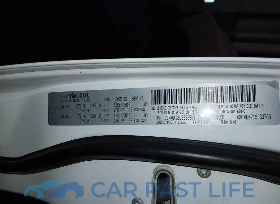 1C6RR6FG8JS330504# 9