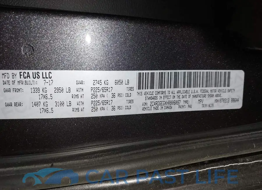 2C4RDGEGXHR806097# 9
