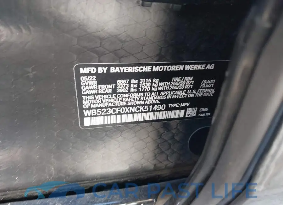 WB523CF0XNCK51490# 9