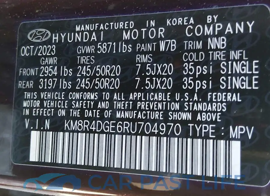 KM8R4DGE6RU704970# 9