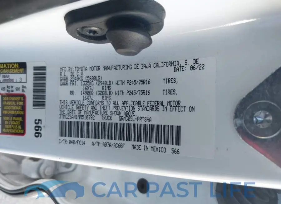 3TMCZ5AN1NM510792# 9