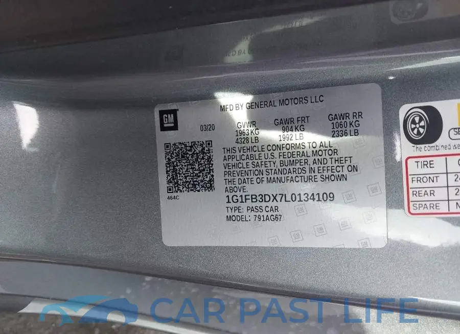 1G1FB3DX7L0134109# 9