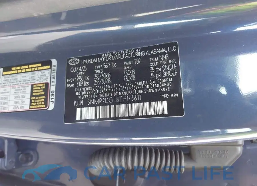 5NMP2DGL8TH173611# 9