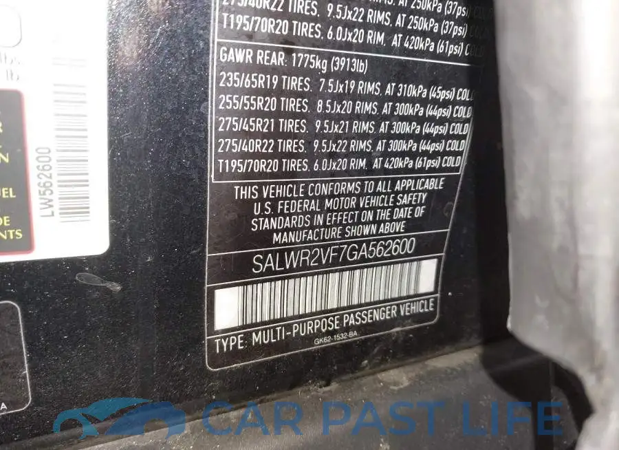 SALWR2VF7GA562600# 9